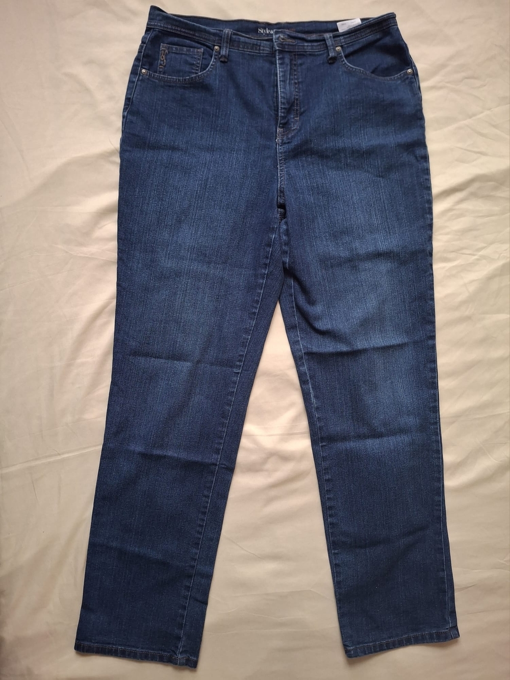 Style & Co Women's Dark Blue Straight Leg Jeans Size 11-12